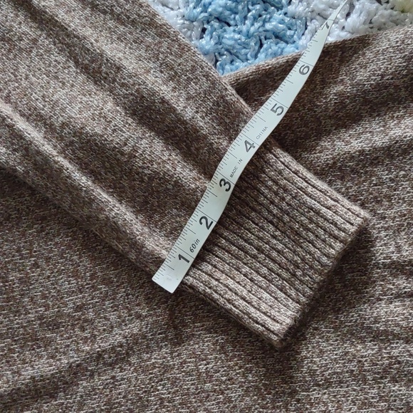 NWT J. Crew Factory Large Lambswool Blend Oatmeal Brown Crew Neck Sweater - Picture 5 of 10